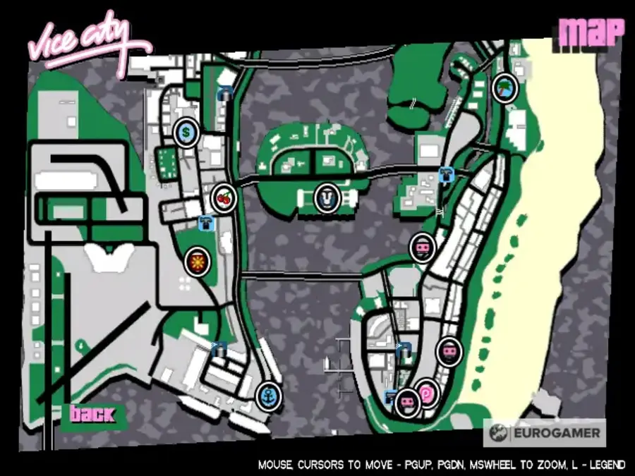 GTA Vice City Map